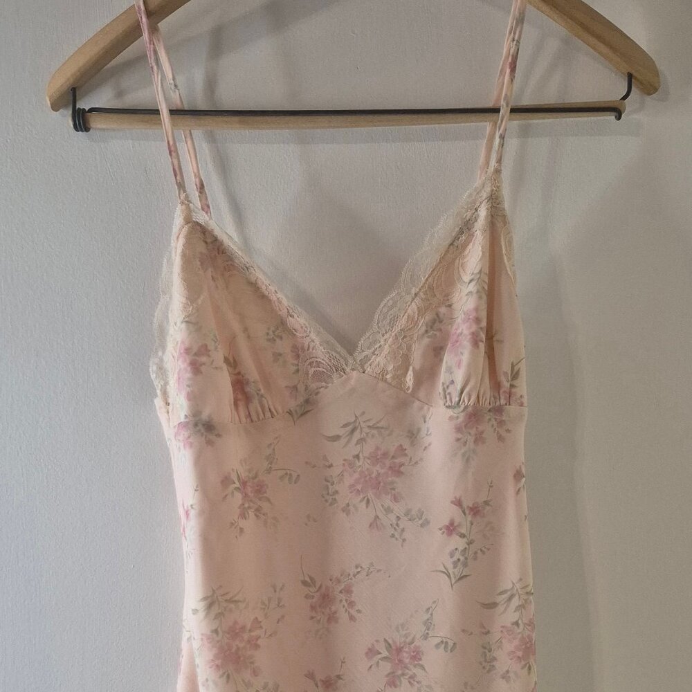 Princess Polly Blush Pink Floral Mini Slip Dress
